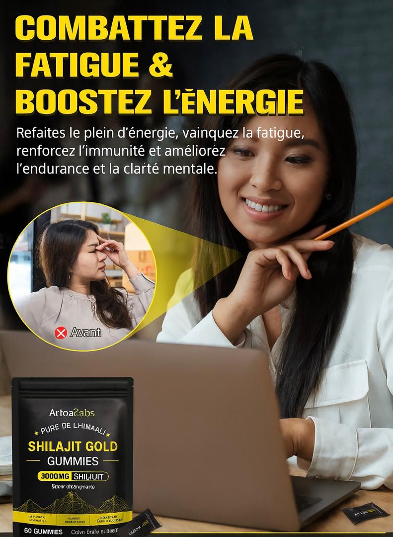 Shilajit Gummies – Vitalité et performance naturelle