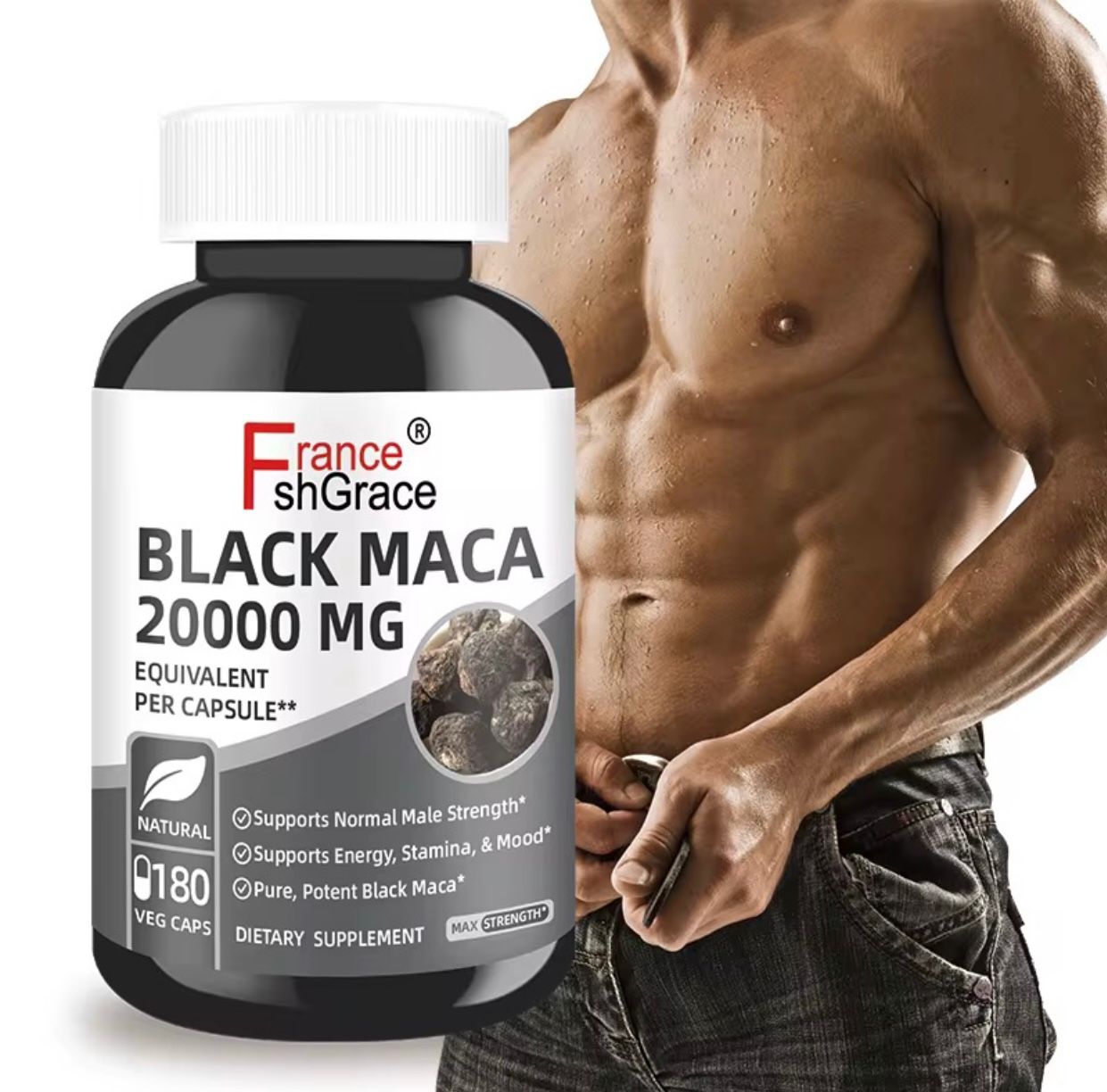 MACA NOIRE 20 000 MG – Puissance Masculine Absolue