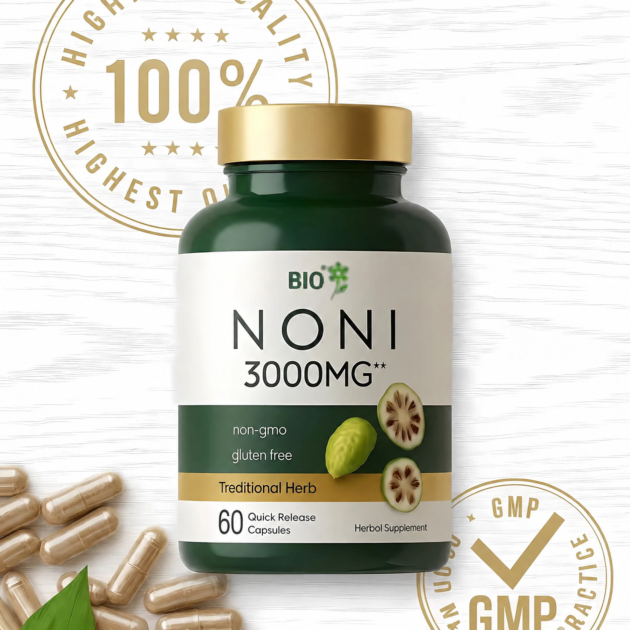 🌿 Noni 3000 mg – Vitalité & Équilibre Naturel