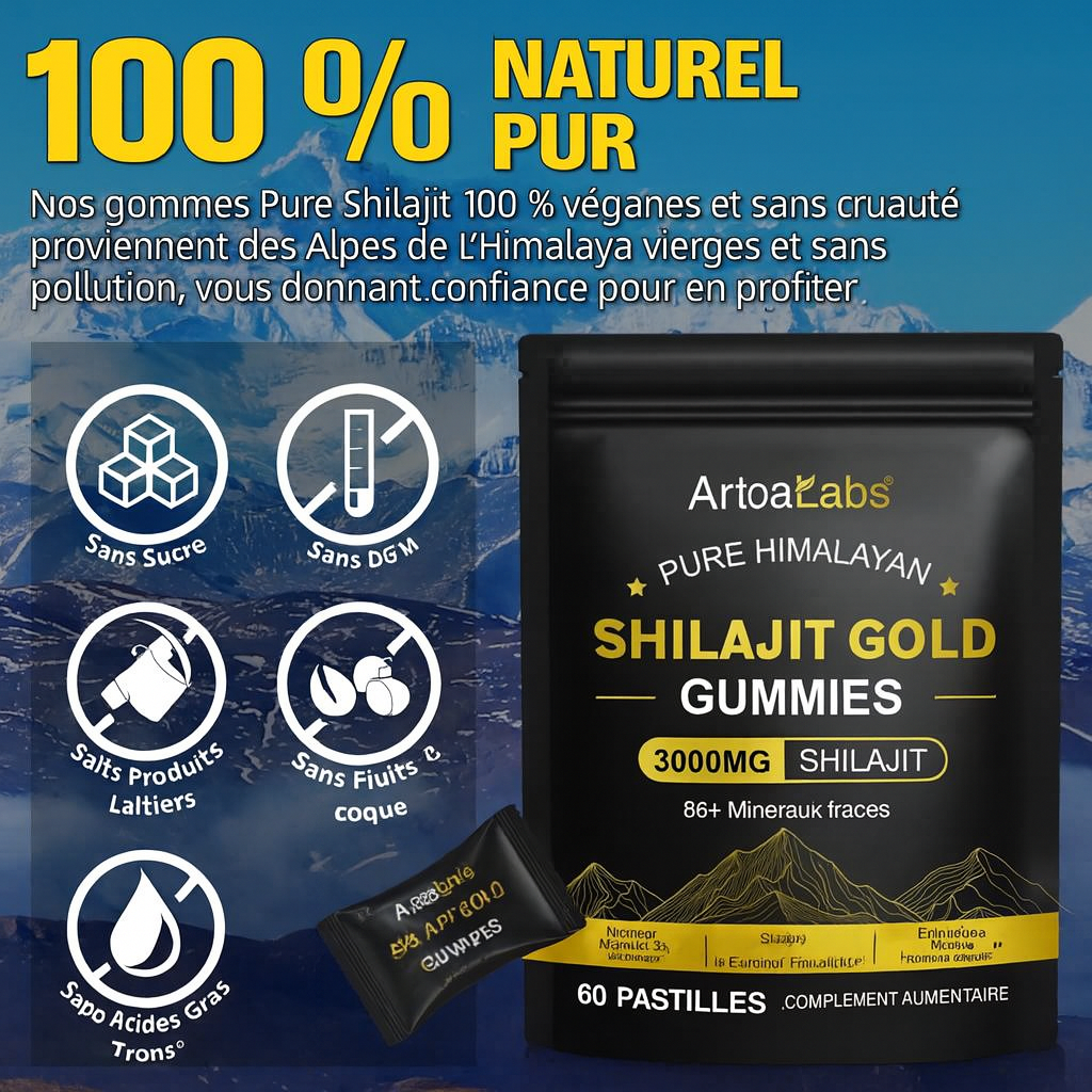 Shilajit Gummies – Vitalité et performance naturelle