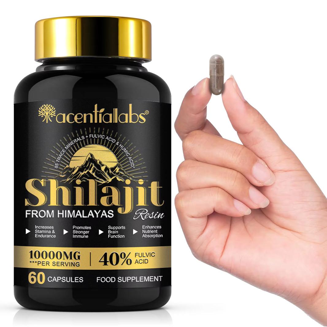 🌟 Shilajit Capsules – Vitalité, Énergie, Performance Naturelle