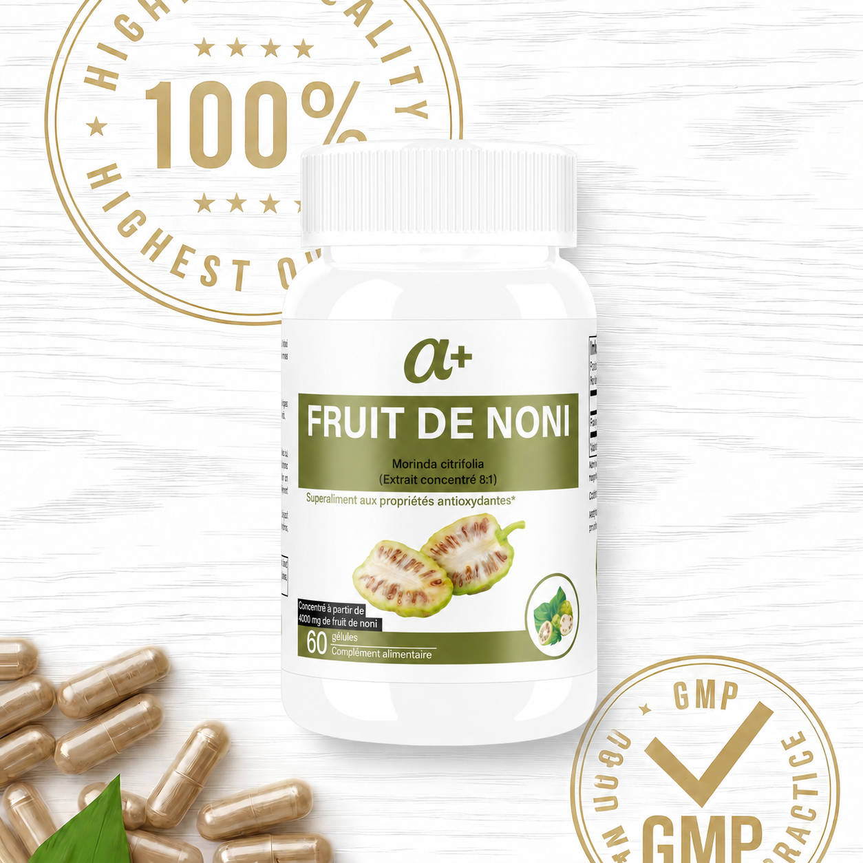 🌿 Noni 3000 mg – Vitalité & Équilibre Naturel