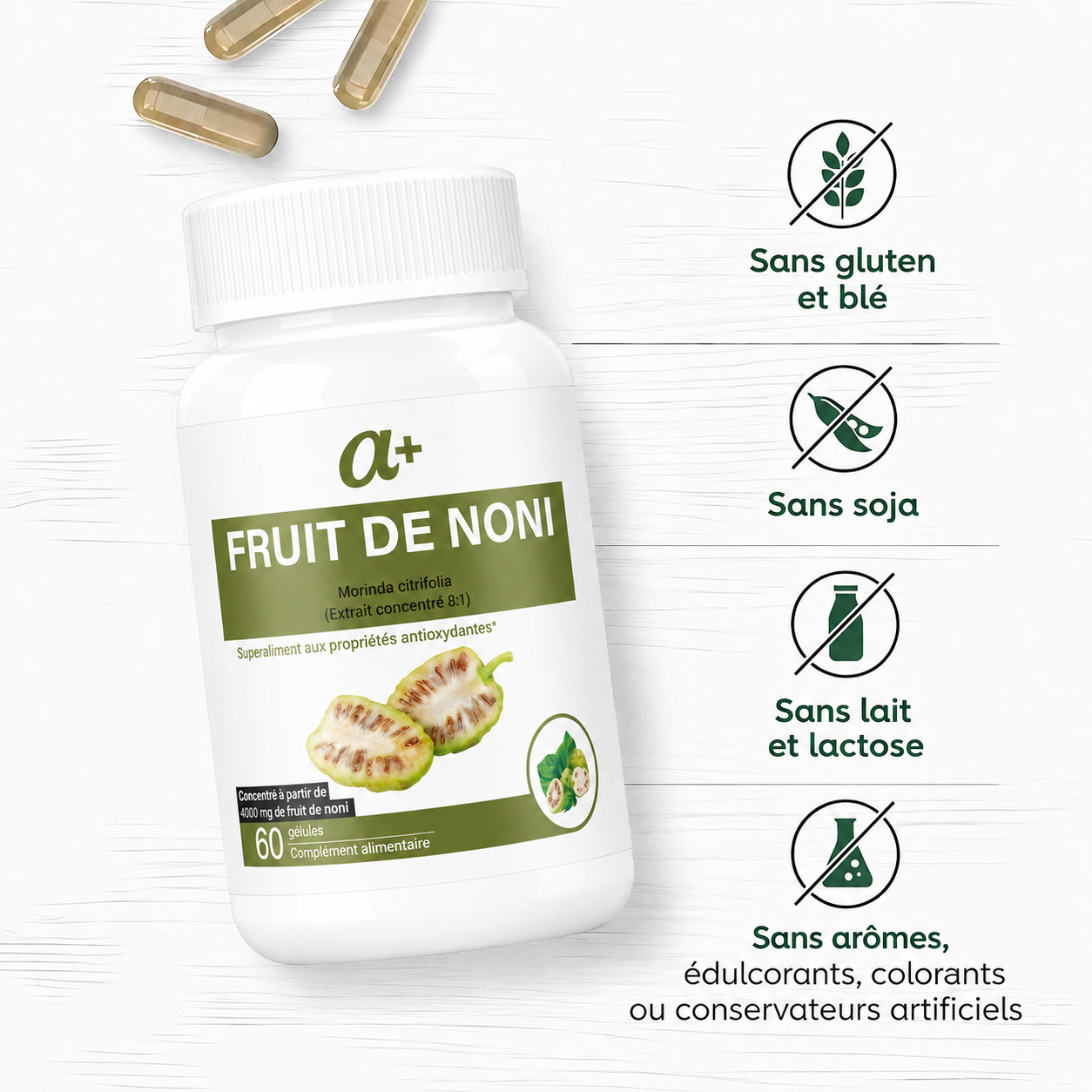 🌿 Noni 3000 mg – Vitalité & Équilibre Naturel