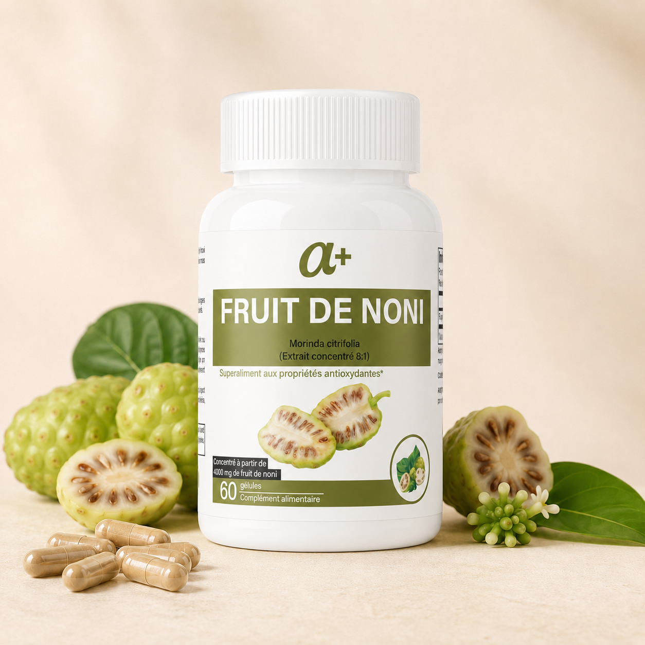 🌿 Noni 3000 mg – Vitalité & Équilibre Naturel