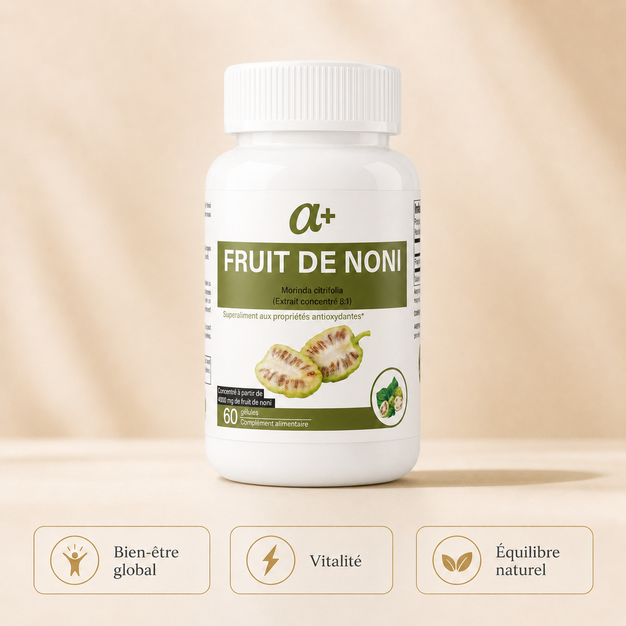 🌿 Noni 3000 mg – Vitalité & Équilibre Naturel
