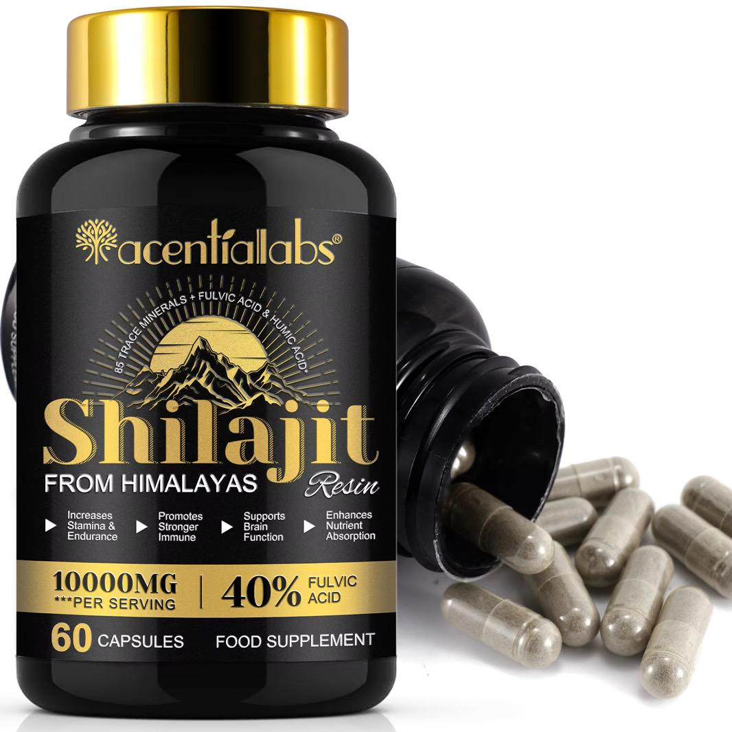 🌟 Shilajit Capsules – Vitalité, Énergie, Performance Naturelle